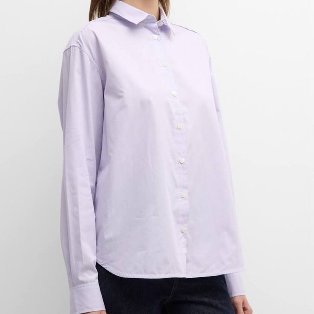 Toteme Lavender Button Down Shirt - Picture 3 of 9